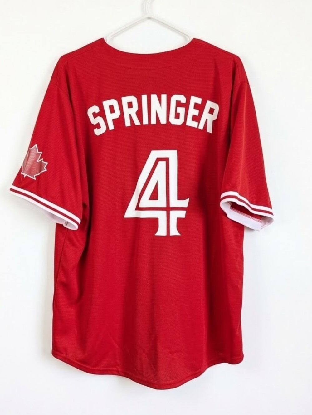 Canada Day SGA George Springer #4 Red Jersey XL Toronto Blue Jays Major League